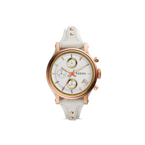 Uhrenarmband Fossil ES3947 / 	ORIGINAL BOYFRIEND Leder Beige 18mm